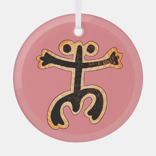 Coqui Taino-Ornament Glas Ornament (Voorkant)