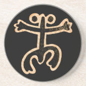 Coqui Taino Zandsteen Onderzetter (Voorkant)