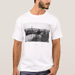 Coquille, OR Town Uitzicht en Lumber Mills T-shirt