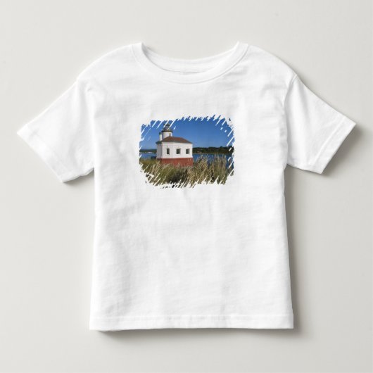 Coquille rivier vuurtoren, Oregon, VS Kinder Shirts (Voorkant)