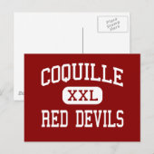 Coquille - Rode duiven - Hoge Coquille Oregon Briefkaart (Voorkant / Achterkant)