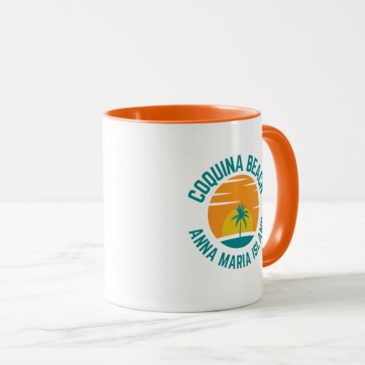 Coquina Beach Florida Coffee Mug Mok (Voorkant rechts)