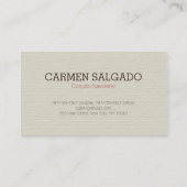 Coquiteitenbevordering Visitekaartje (Achterkant)