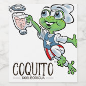 Coquito Bien Puerto Rico Wijn Etiket (Enkel label)