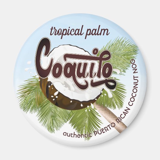 Coquito Coconut Business Adverteren Magneet (Voorkant)