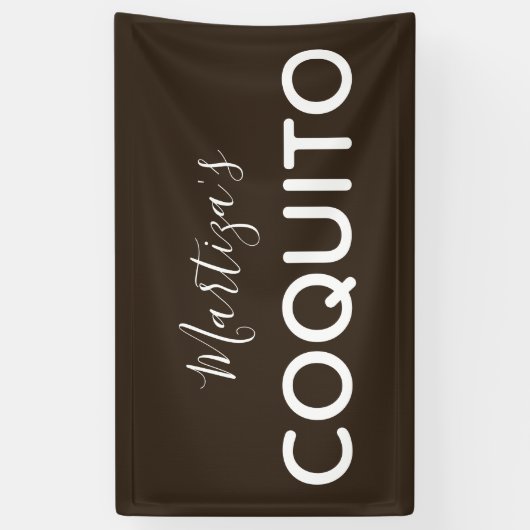 Coquito Coconut Classic Marketing Spandoek (Verticaal)