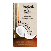 Coquito Coconut Etiket (Voorkant)