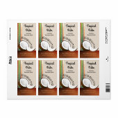 Coquito Coconut Etiket (Full Sheet)