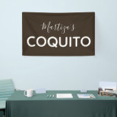 Coquito Coconut Klassieke Marketing Spandoek (Beurs)
