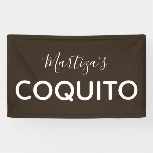 Coquito Coconut Klassieke Marketing Spandoek (Horizontaal)