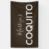 Coquito Coconut Klassieke Marketing Spandoek (Verticaal)