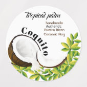 Coquito Coconut Labels (Design 1)