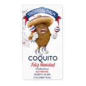 Coquito Coconut Maracas Etiket (Voorkant)