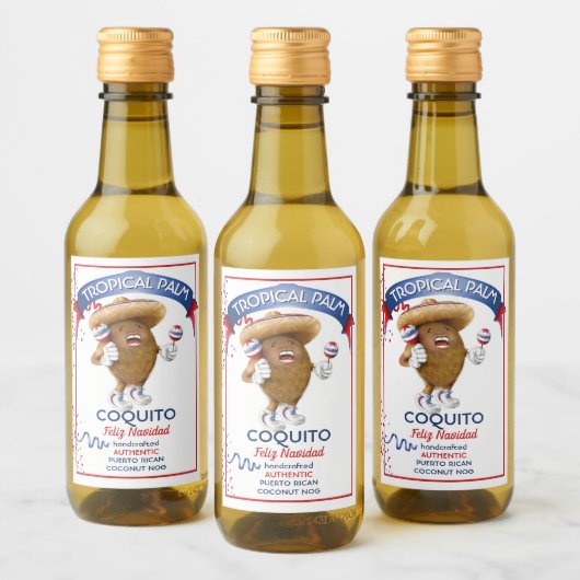 Coquito Coconut Maracas Wijn Etiket (Flessen)