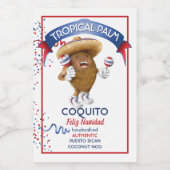 Coquito Coconut Maracas Wijn Etiket (Enkel label)