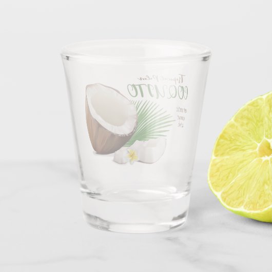 Coquito Coconut Shot Glas (Achterkant)