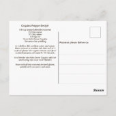 Coquito Coconut Tropical Drink Recipe Briefkaart (Achterkant)