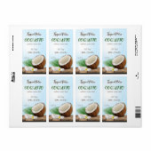 Coquito Coconut Tropical Etiket (Full Sheet)