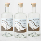 Coquito Coconut Tropical Fruit Likeurfles Etiket (Flessen)