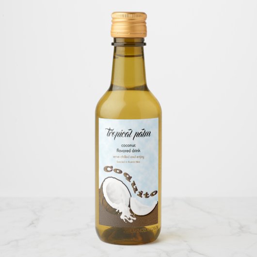 Coquito Coconut Tropical Fruit Wijn Etiket (Voorkant)