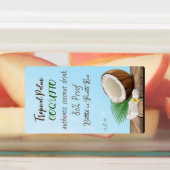 Coquito Coconut Tropical Labels (Aangebracht)