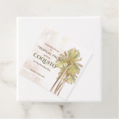 Coquito Coconut Tropical Palm Bedankjes Labels (In situ)