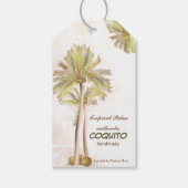 Coquito Coconut Tropical Palm Cadeaulabel (Voorkant)