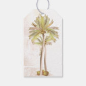 Coquito Coconut Tropical Palm Cadeaulabel (Achterkant)