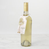 Coquito Coconut Tropical Palm Flessenhanger (Schuin)