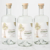 Coquito Coconut Tropical Palm Likeurfles Etiket (Flessen)