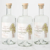 Coquito Coconut Tropical Palm Likeurfles Etiket (Flessen)