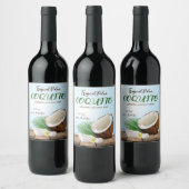 Coquito Coconut Tropical Wijn Etiket (Flessen)