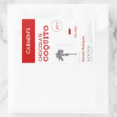 Coquito de Puerto Rico Rojo Rechthoekige Sticker (Tas)