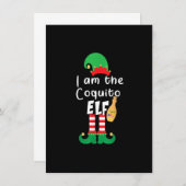 Coquito ELF Funny Puerto Rico Matching Kerstmis B Kaart (Voorkant / Achterkant)