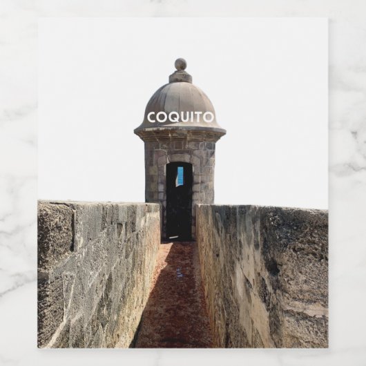 Coquito en El Morro Wijn Etiket (Enkel label)