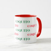 Coquito Green en Red Mok (Voorkant rechts)