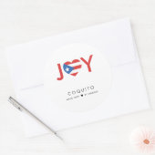 Coquito Joy Voedsel- en Dranklabelset Ronde Sticker (Envelop)