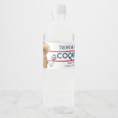 Coquito Kokos Maracas Waterfles Etiket (Voorkant)