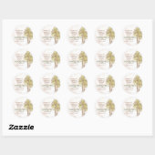 Coquito Kokos Tropische Palm Ronde Sticker (Vel)