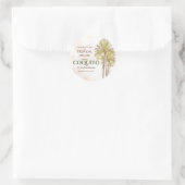 Coquito Kokos Tropische Palm Ronde Sticker (Tas)