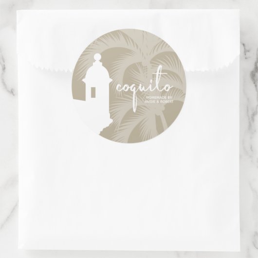 Coquito Palm Tree Sticker (Tas)