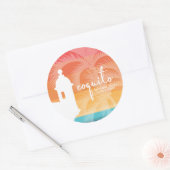 Coquito Palm Tree Sticker (Envelop)