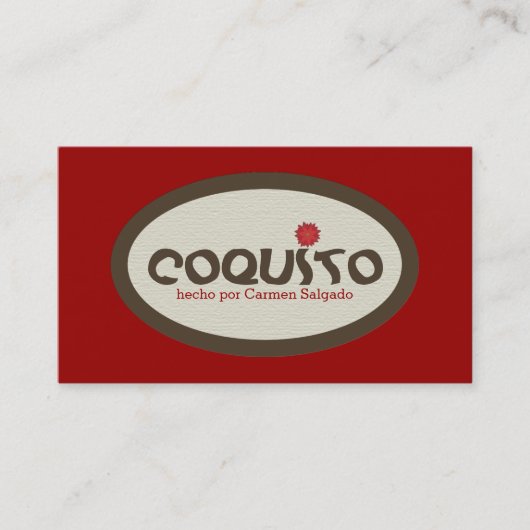 Coquito Promotie Visitekaartje (Voorkant)