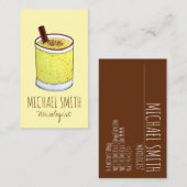 Coquito Puerto Rican Eggnog Bartender Mixoloog Visitekaartje (Voorkant / Achterkant)