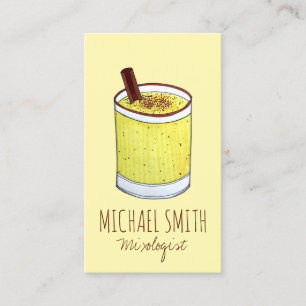 Coquito Puerto Rican Eggnog Bartender Mixoloog Visitekaartje