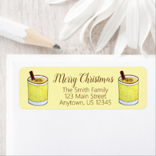 Coquito Puerto Rican Eggnog Drink Merry Kerstry Etiket