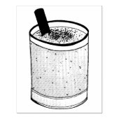 Coquito Puerto Rican Eggnog Drink Merry Kerstry Rubberstempel (Afrduk)