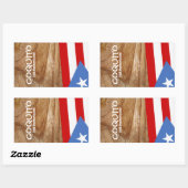 Coquito Puertorriqueno Vlag Rechthoekige Sticker (Vel)