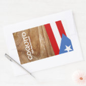 Coquito Puertorriqueno Vlag Rechthoekige Sticker (Envelop)