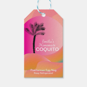 Coquito Recept Drank Kokosnoot Eier Nog Roze Cadeaulabel